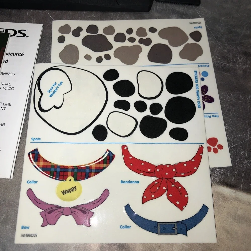 Nintendo DS‎ Game - Wappy Dog Not Included. Manual Included + Stickers